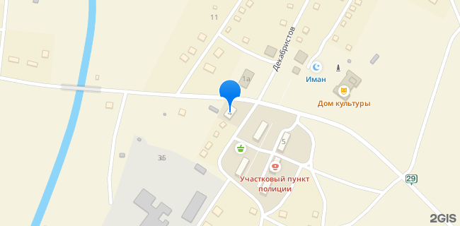 Расположение дома: с Петровский Завод, ул. Декабристов, д. 4