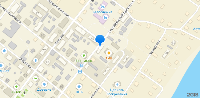 Расположение дома: Каргополь, пр-кт. Октябрьский, д. 72