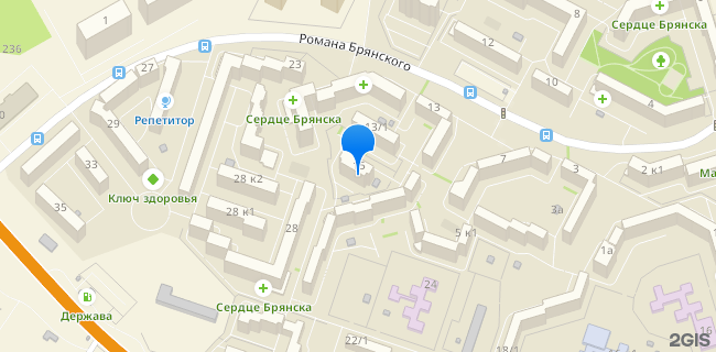 Расположение дома: Брянск, ул. Романа Брянского, д. 15