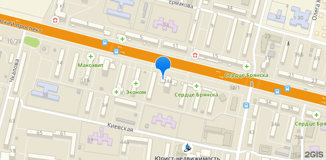 Расположение дома: Брянск, пр-кт. Московский, д. 24А