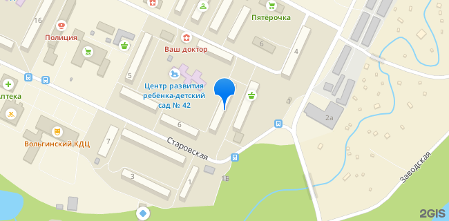 Расположение дома: п Вольгинский, ул. Старовская, д. 4