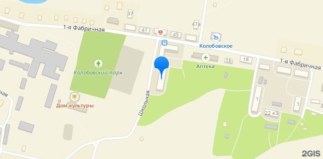 Расположение дома: п Колобово, ул. Школьная, д. 3