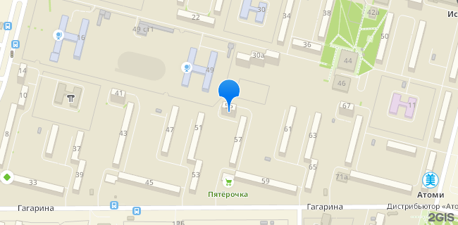 Расположение дома: Братск, ж/р Центральный, ул. Гагарина, д. 55