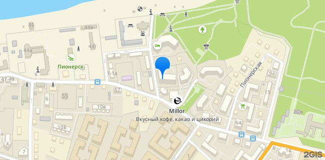 Расположение дома: Пионерский, пер. Комсомольский, д. 3