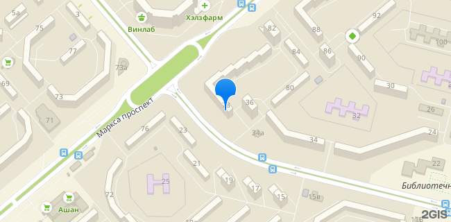 Расположение дома: Обнинск, пр-кт. Маркса, д. 78