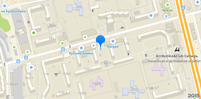 Расположение дома: Новосибирск, ул. Кропоткина, д. 124/1