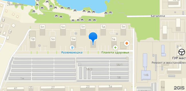Расположение дома: Пенза, ул. Антонова, д. 5Г