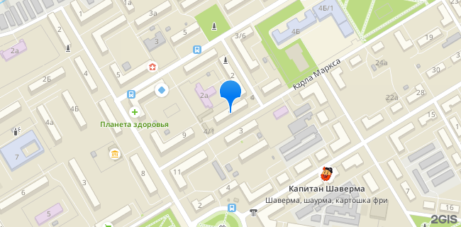 Расположение дома: Краснокамск, ул. Карла Маркса, д. 4