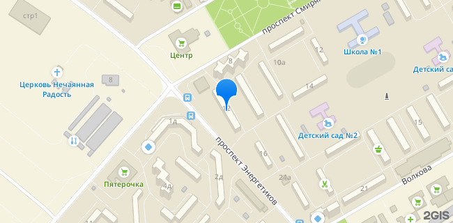 Расположение дома: Новомичуринск, пр-кт. Энергетиков, д. 12
