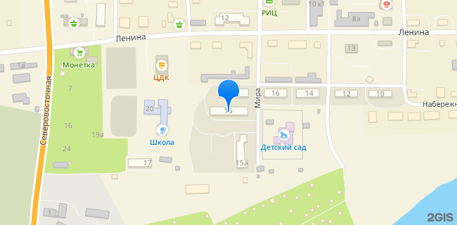 Расположение дома: п Заря, наб. ул, д. 15