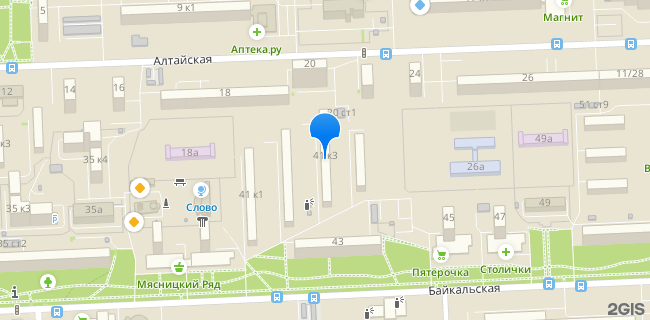 Расположение дома: Москва, ул. Байкальская, д. 41, корп. 3