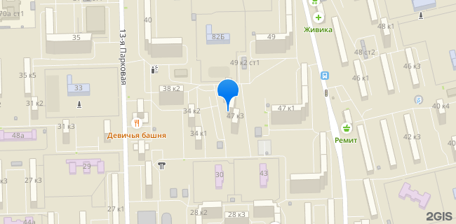 Расположение дома: Москва, ул. 15-я Парковая, д. 47, корп. 4