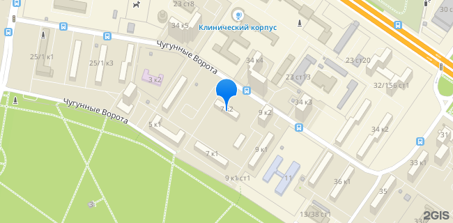 Расположение дома: Москва, ул. Чугунные Ворота, д. 7, корп. 2