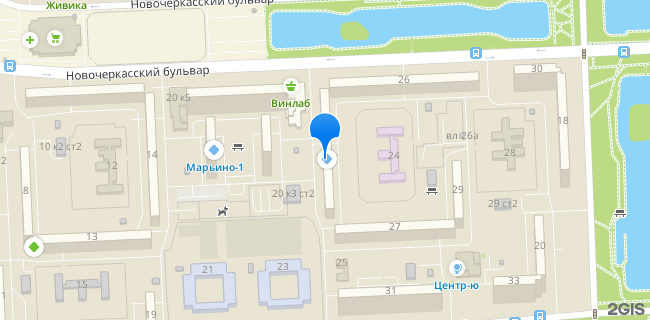 Расположение дома: Москва, б-р. Новочеркасский, д. 22
