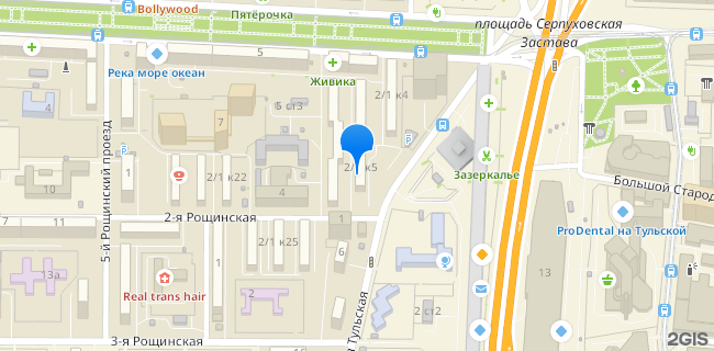 Расположение дома: Москва, ул. Малая Тульская, д. 2/1, корп. 5
