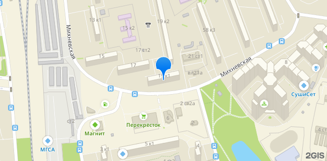 Расположение дома: Москва, ул. Михневская, д. 19, корп. 1