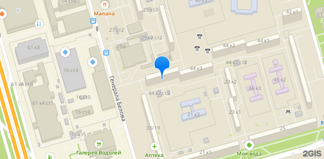 Расположение дома: Москва, проезд Борисовский, д. 44, корп. 3
