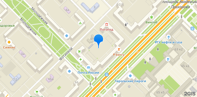 Расположение дома: Москва, пр-кт. Ленинский, д. 64/2