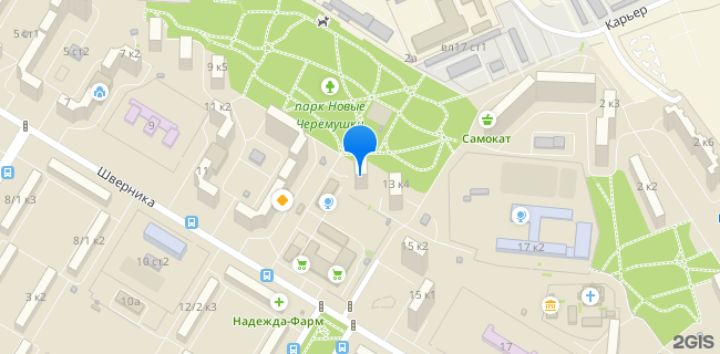 Расположение дома: Москва, ул. Шверника, д. 13, корп. 3