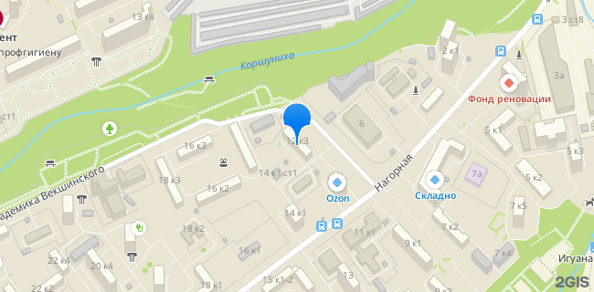 Расположение дома: Москва, ул. Нагорная, д. 12, корп. 3