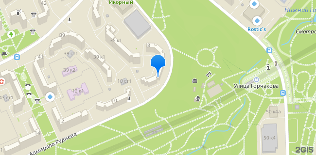 Расположение дома: Москва, ул. Адмирала Руднева, д. 8