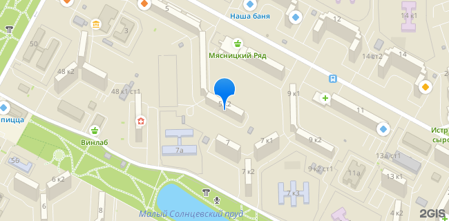 Расположение дома: Москва, пр-кт. Солнцевский, д. 5, корп. 2