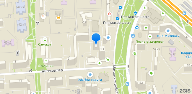 Расположение дома: Москва, ул. Митинская, д. 53, корп. 1
