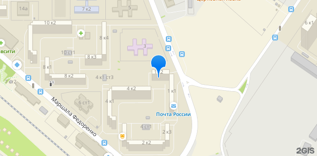 Расположение дома: Москва, ул. Бусиновская Горка, д. 1, корп. 2