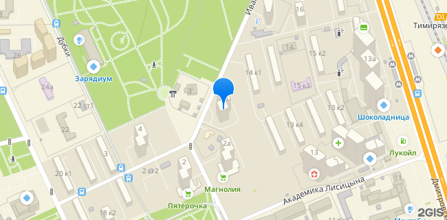 Расположение дома: Москва, ул. Дубки, д. 4А