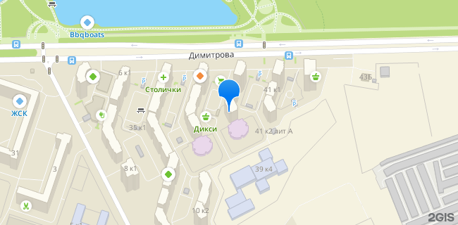 Расположение дома: Санкт-Петербург, ул. Димитрова, д. 39, корп. 1, литера А