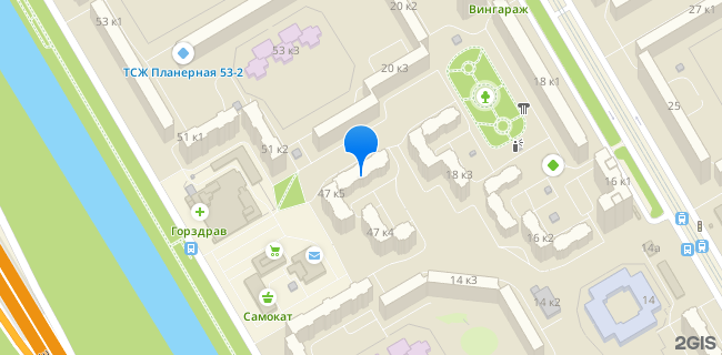 Расположение дома: Санкт-Петербург, ул. Планерная, д. 47, корп. 5, литера А