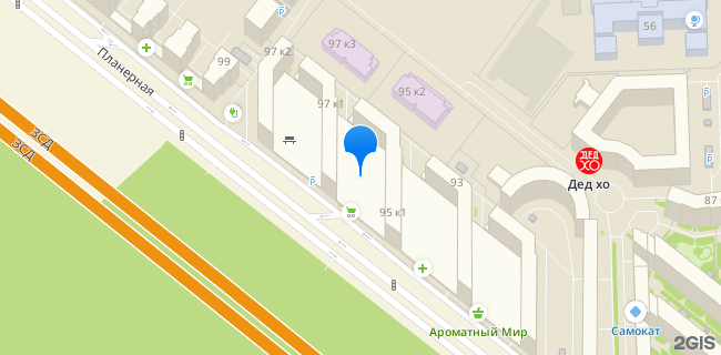 Расположение дома: Санкт-Петербург, ул. Планерная, д. 95, корп. 1, стр. 1