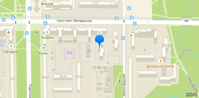 Расположение дома: Санкт-Петербург, ул. Авангардная, д. 33, литера А